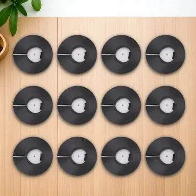 12Pcs Pipe Cover Decoration PVC Heating Pipe Wall Hole Cover Radiator Pipeline Accessory Corrosion Resistant Water Accessory