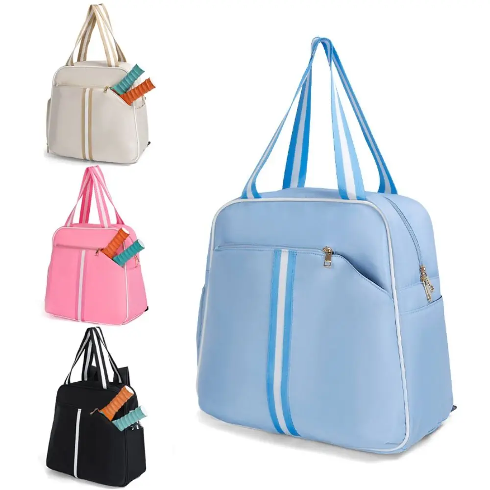 حقيبة كتف مضرب كرة البيسبول من النايلون مع حجرة للأحذية، حقيبة ظهر ذات سعة كبيرة، حزام قابل للتعديل مقاوم للماء