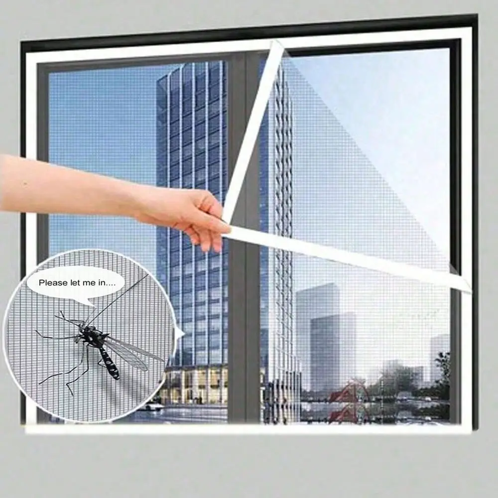 

Bedroom AntiMosquito AntiInsect Mesh Curtain, DIY SelfAdhesive Breathable AntiBug Net Window Screen, Handmade Home Decor Mesh W