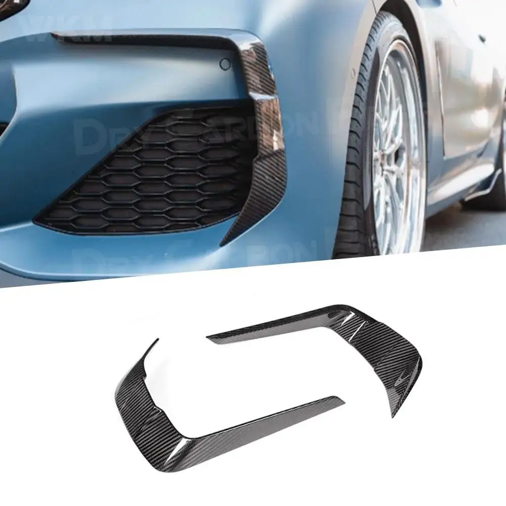 

Carbon Fiber Front Bumper Fog Lamp Cover Trim for BMW 8 Series G14 G15 G16 M Sport 2018 - 2021 Air Vents Decoration Car Styling