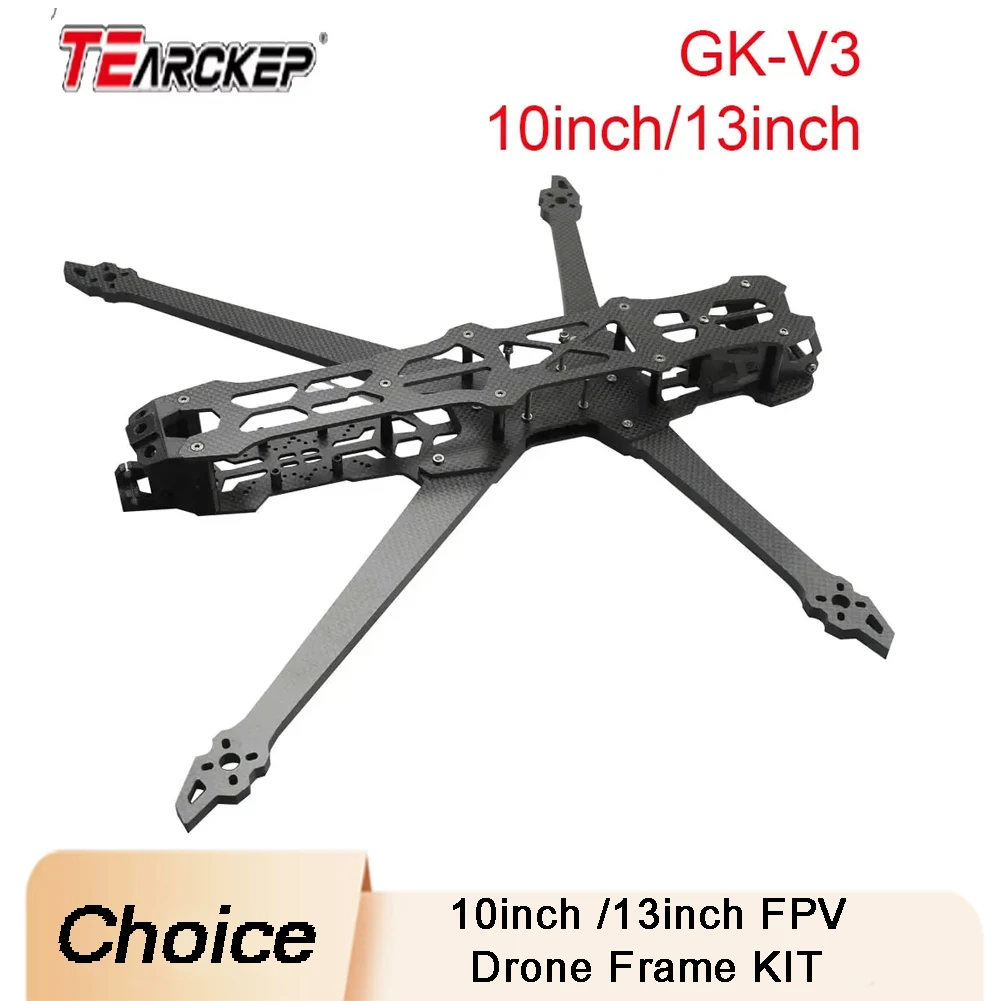 

GK-V3 FPV Frame Kit 1013inch 435550mm Carbon Fiber Lightweight High Strength For Freestyle Racing Long Range Enthusiasts