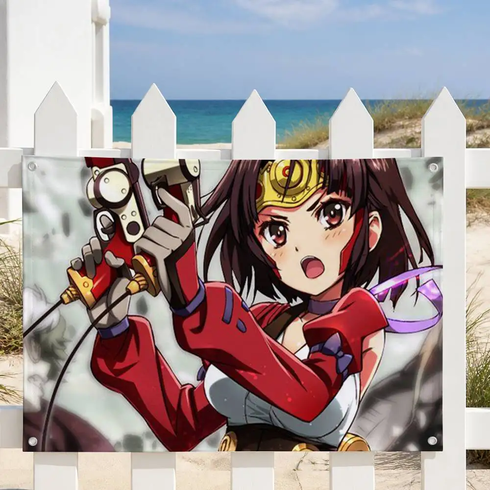 Kabaneri of the Iron Fortress  Decorative Art Flag Banner for Picnic Camping Party and Home Decor