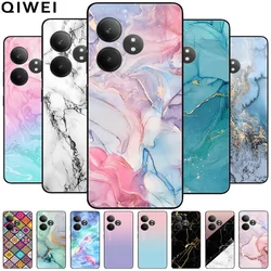 For Realme GT 6 Case Soft TPU Silicone Fashion Marble Phone Cases for Realme GT6 5G 2024 Protective Capa Covers RealmeGT6 6.78''