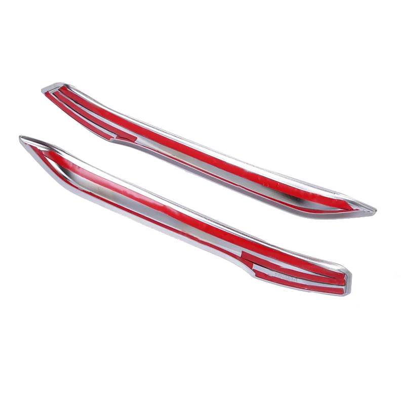 2Pcs Chrome Car Front Fog Lamp Cover Trim Molding Accessories for BMW X1 F48 2016 2017 2018 2019
