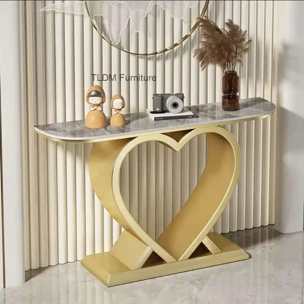 

Design Entrance Console Table Marble Nordic Glamour Aesthetic Console Table Beauty Minimalist Tisch Wohnzimer Home Furniture