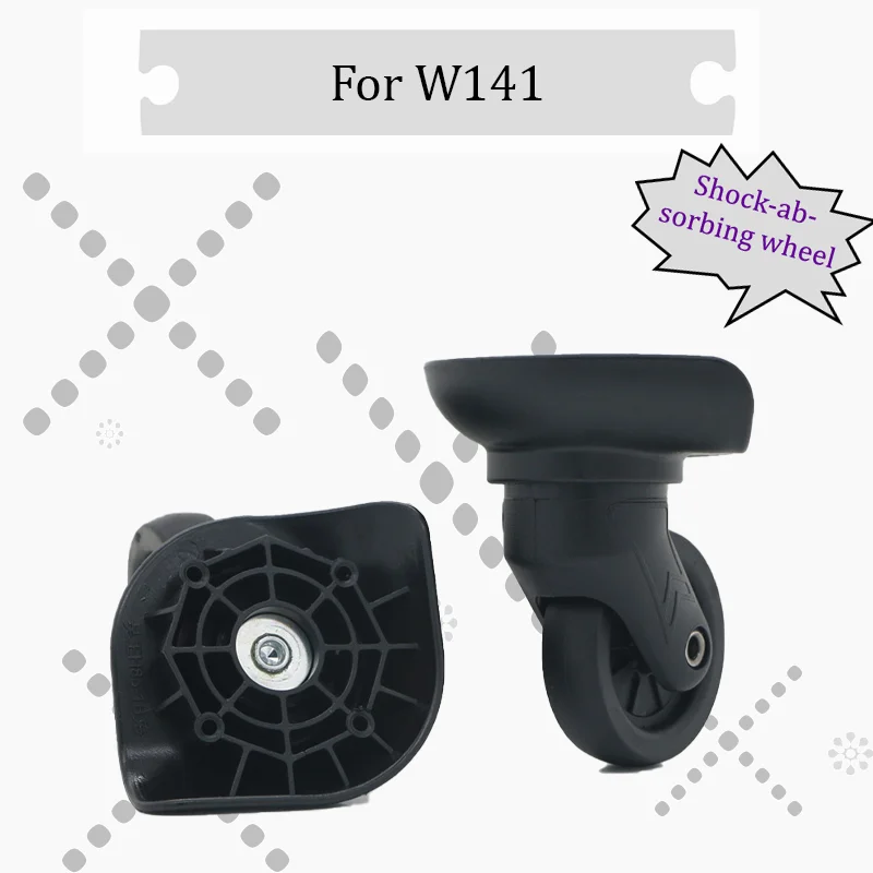 

For W141 Reinforced Rubber Swivel Castor Replacement Parts Extra-Heavy Duty Load Capacity Silent and Smooth Rolling Suitable