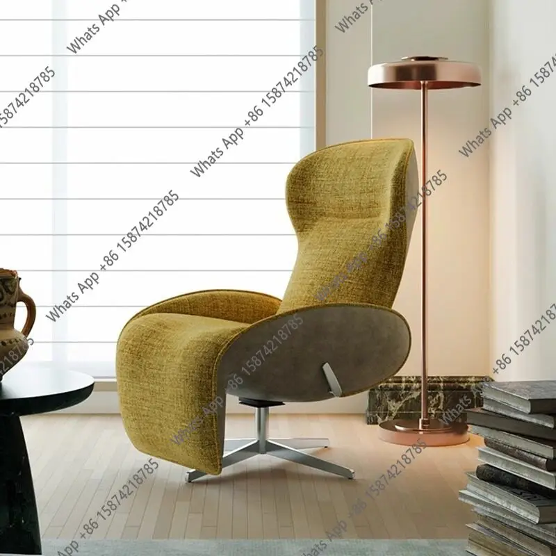 Zero gravity recliner light luxury minimalist living room balcony lunch break recliner can sit and lie down rotating designer si