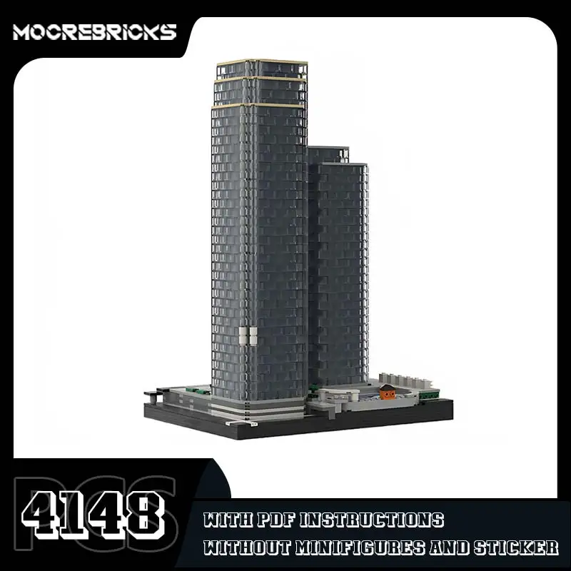 Ultieme Collectie California Plaza Model Bakstenen MOC-49836 Stad Wolkenkrabber Complex Bouwstenen High-Tech Speelgoed Kids Cadeau Kit