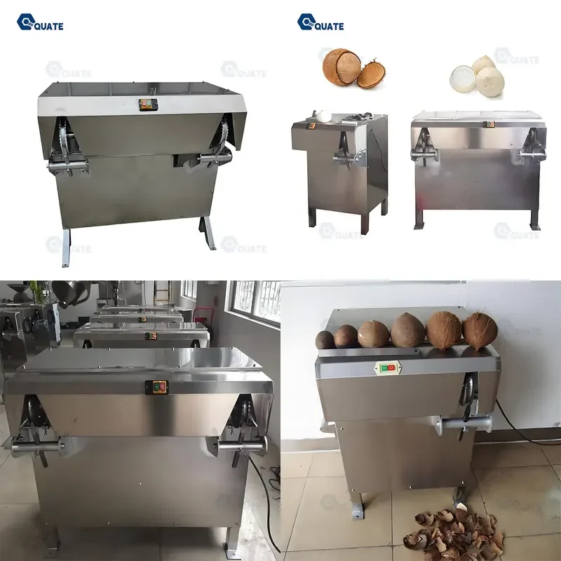 2026 Stainless Steel Coconut Shell Dehusking Machine Brown Shelling Peeling Machine Dehusker to Dehusk Coconut