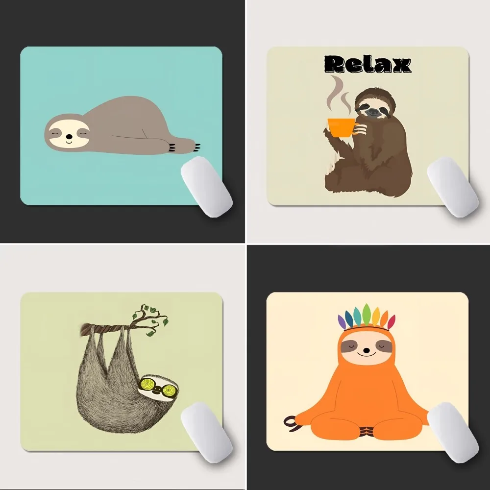 

Sloth Mousepad Small Office Computer Desk Mat Table Keyboard Big Mouse Pad Laptop Cushion Non-slip Deskpad Home Decor