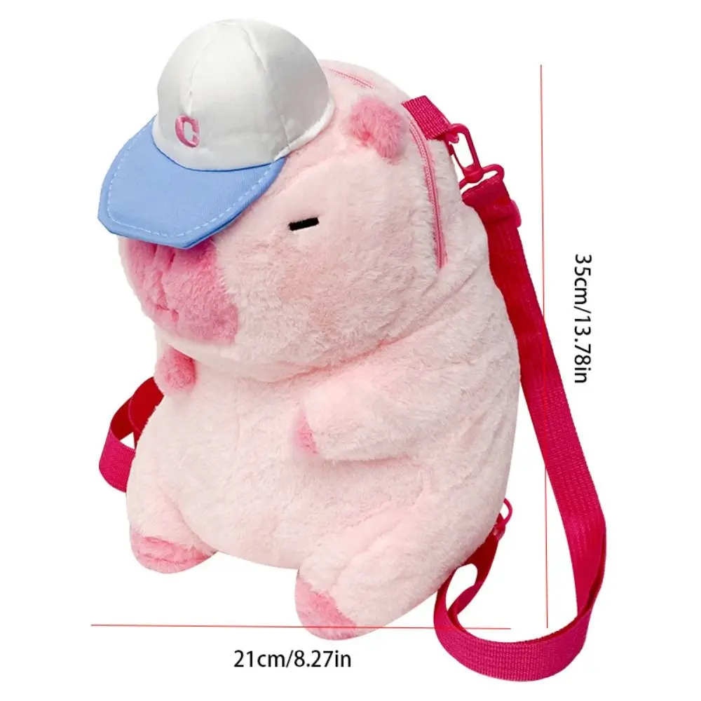 Cartoon Capybara Plush Backpack Animals Capybara Cartoon Backpack Large Capacity Students School Bag Capybara Handbag Travel