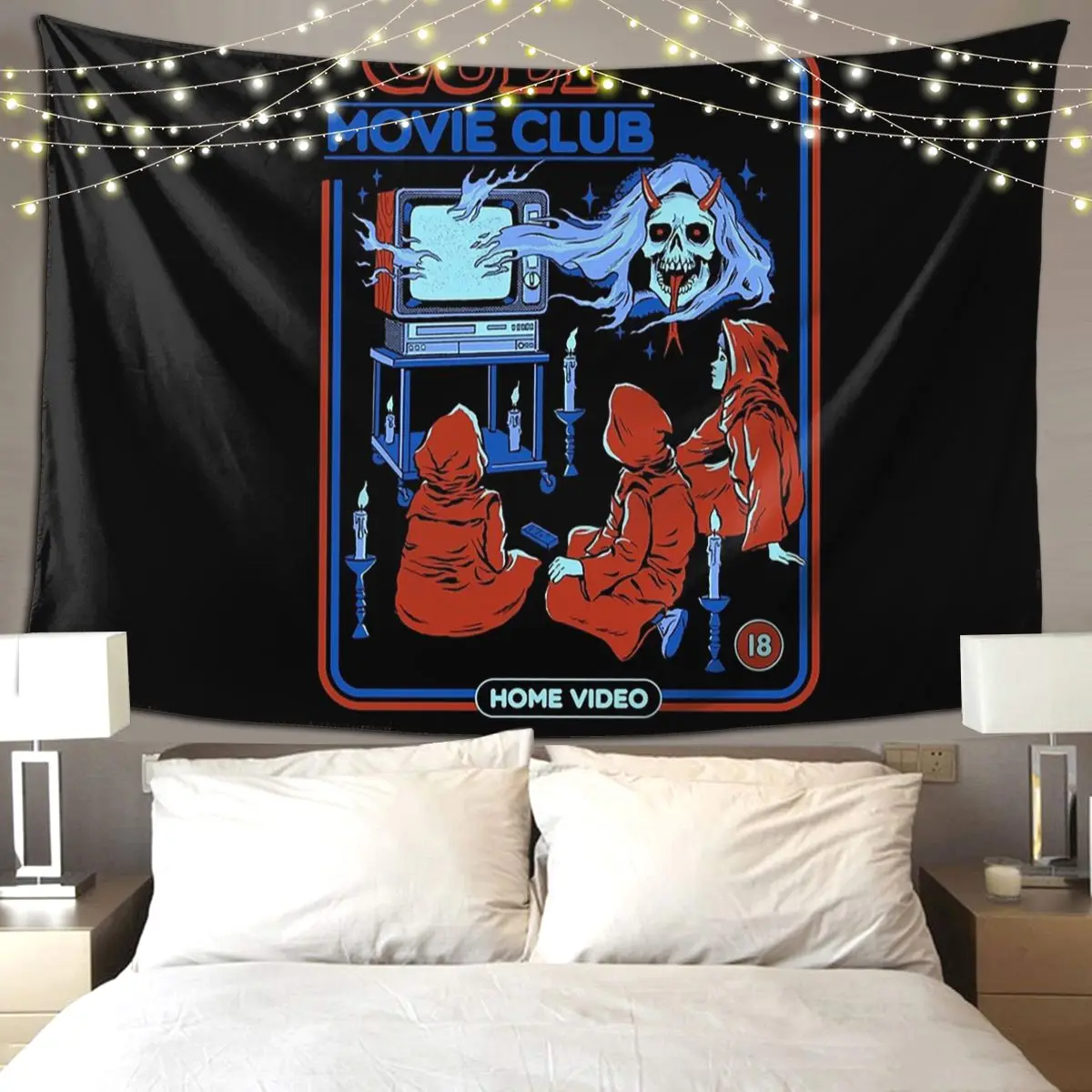 

Культовый киноклуб, гобелен, искусство, настенный, эстетический, домашний декор, гобелены для гостиной, спальни, спальни