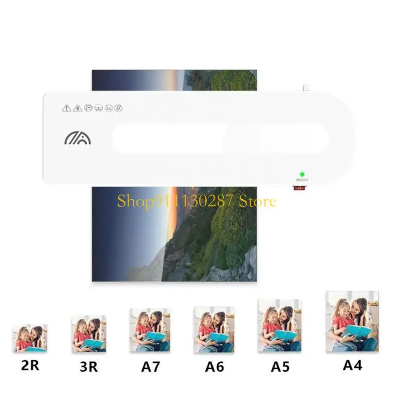 J1HC Mesin Laminator Yang Ditingkatkan Pemanasan Cepat Laminator Portabel Ringan Cocok untuk 2R 3R Rumah Kantor