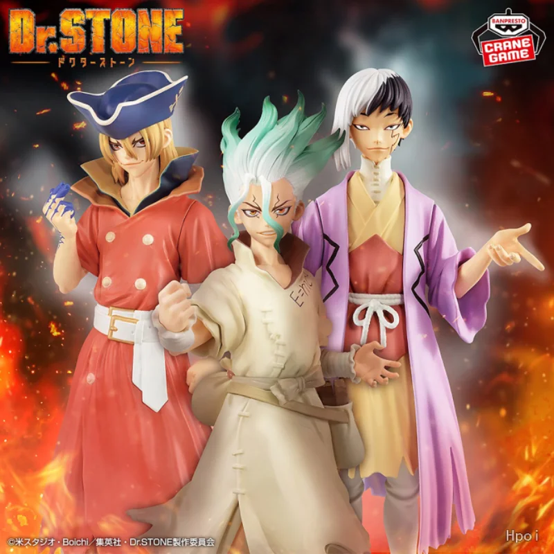 Bandai Banpresto Dr.STONE Senku Ishigami Anime Action Figure Model Fist Version Toy Collection Gift