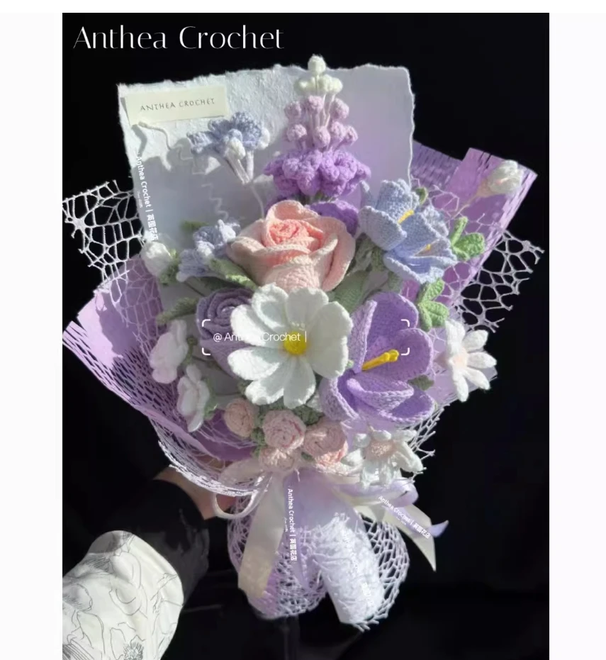 

Twisting Stick Hug Bucket Bouquet Handmade DIY Material Package Homemade Finished Flowers for Friends’ Birthday Gifts as Housew
