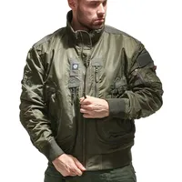 Quality Men L-2X Bomber Jackets US SWAT Outdoor Multi-pocket Waterproof Military ArmyGreen Tactical Techwear Hiking Safari Coats