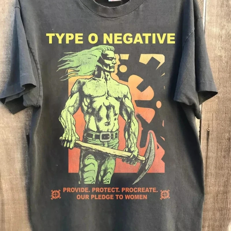 

American 1995 Type O Negative Strap Basic Unisex T-Shirt Summer New Retro Fashion Men's and Women's Streetwear