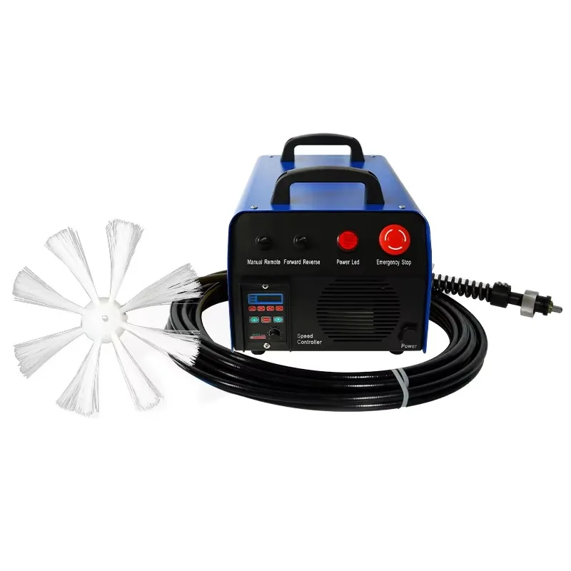 

【Лучшие продажи】Профессиональная автоматическая вращающаяся щетка Hvac Инструмент для очистки вентиляционных каналов с пультом дистанционного управления