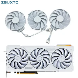 CF9015U12D 7PIN RTX4070 Ti GPU Replacement Fan for Asus GeForce RTX 4070 Ti SUPER TUF WHITE OC graphics fan