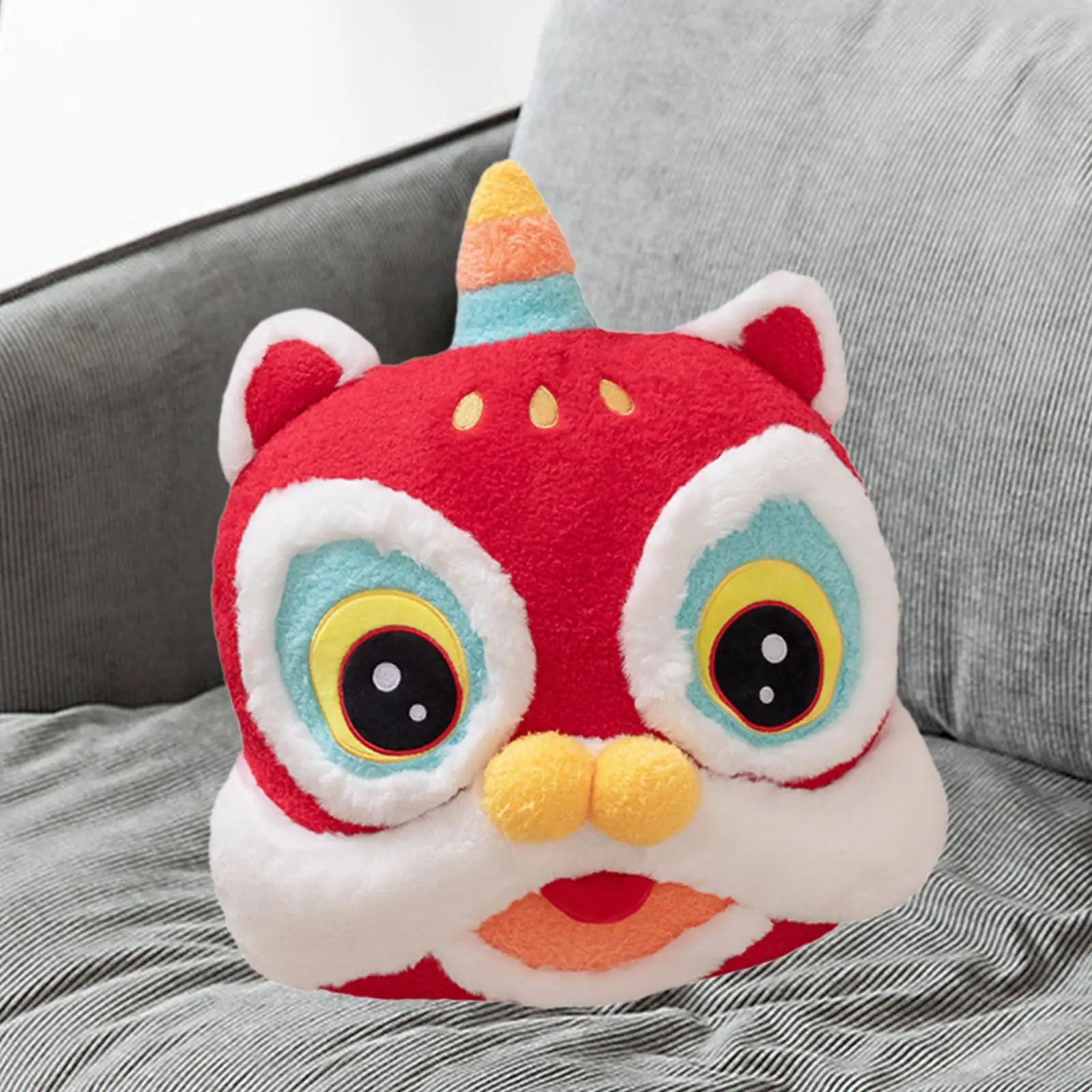 Spring Festival Decoration Celebration Blessing Souvenir Comfortable Party Favors Lovely 2025 Chinese New Year Pillow Cushion