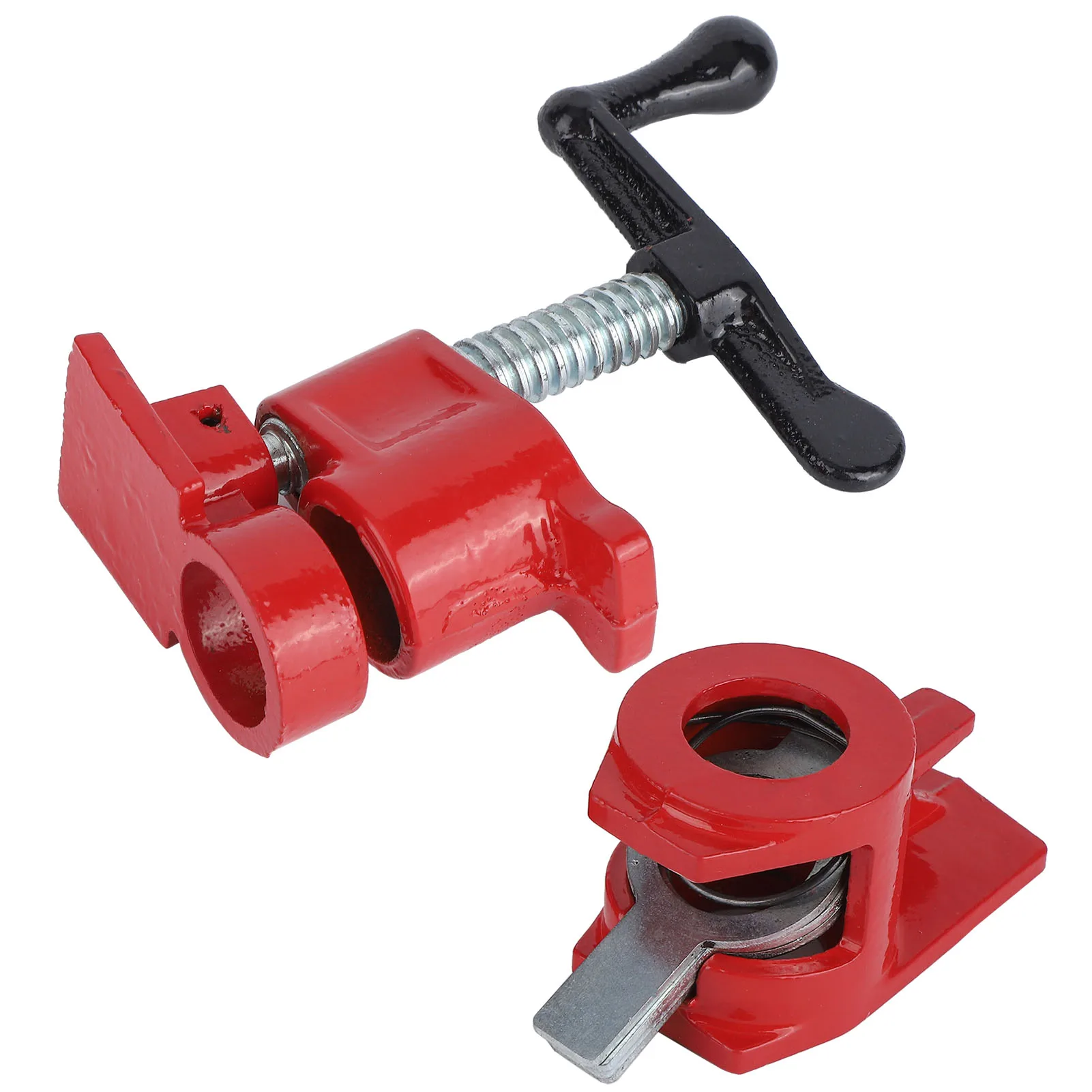 النجارة ملزمة النجارة مقاعد البدلاء 4 مجموعات 3/4 "الإفراج السريع الثقيلة قاعدة واسعة الحديد الخشب مشبك معدني مجموعة النجارة منضدة