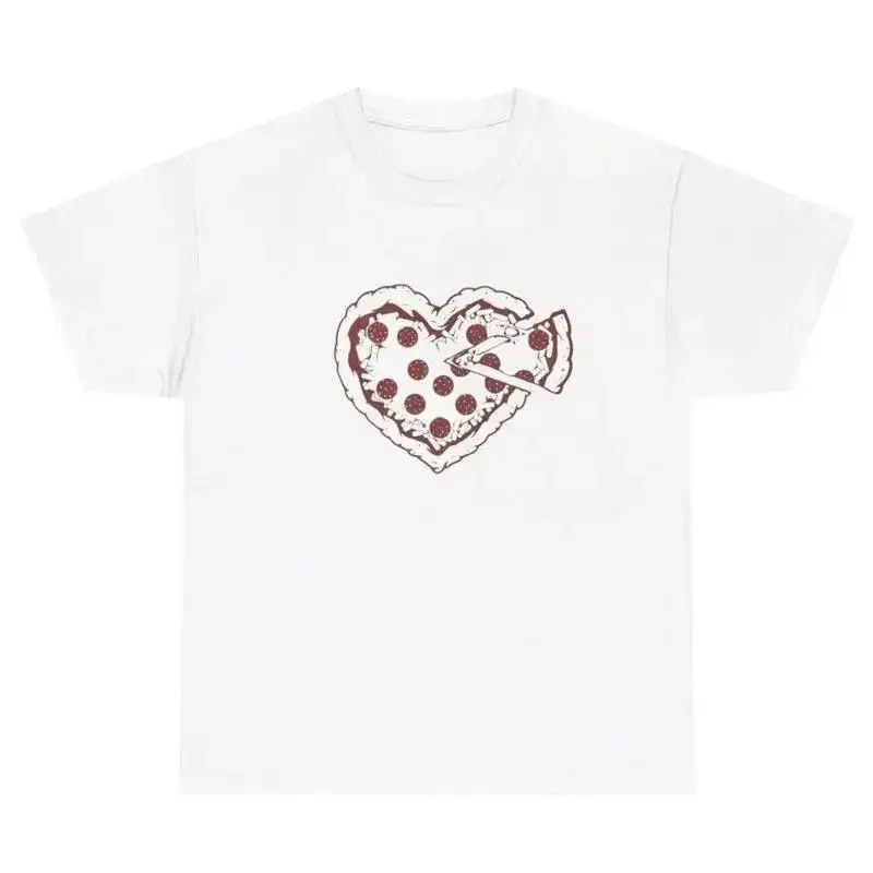 Heart Pizza Slice T Shirt Funny Y2K Gen Z Oddly Specific Gift Tee