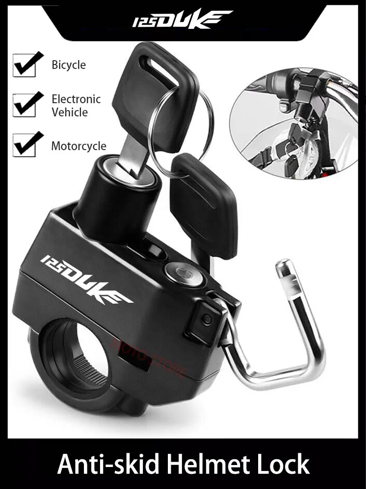 For KTM DUKE125 Helmet Lock Anti-theft Locker Locking Device Rustproof Fine Workmanship Compact Size Convenience Motorcycle Supp