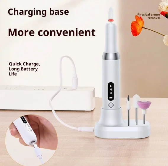 مطحنة أظافر كهربائية محمولة جديدة مع شاشة عرض كبيرة للأظافر - أداة فنية للأظافر مع وظيفة الشحن #4