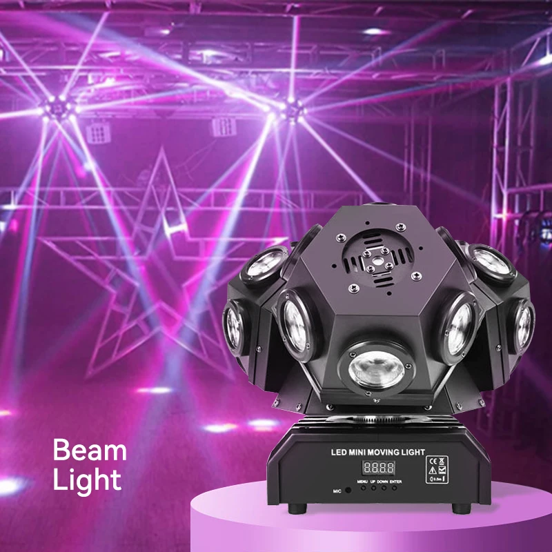 RGBW LED Laser Moving Head Light 3 Heads Beam with RGB Laser Stage Lighting Projector 18x10W DMX DJ Disco Bar Party Lights