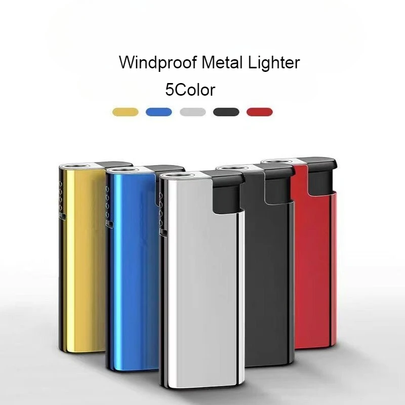 New Windproof Direct Injection Blue Flame Lighter Cigarette Lighter Smoking Accessories Camping Tool Ignition Tool Brand New