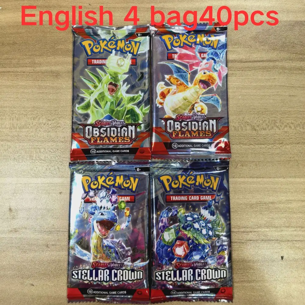 40 stuks Pokemon-kaarten GX Vmax EX Mega Origin Brilliant Stars Card Shining Game Collection Battle Transaction Card Vakantiegeschenken