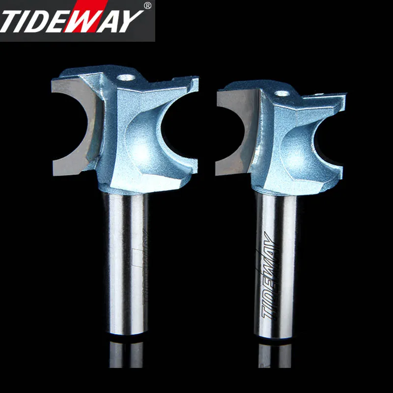 Tideway Industrial Grade Semicircular Milling Cutter Wood Milling Router Bit Boring Trimming Machine Curved Round Edge CNC Bit