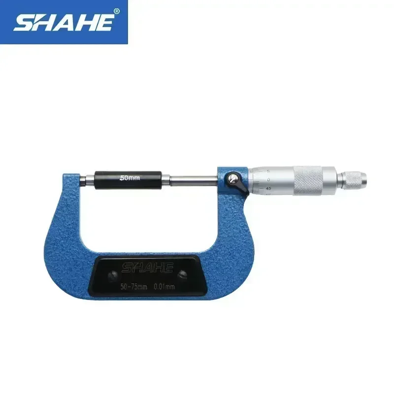 SHAHE Micrometer Good Quality High Accuracy Yellow Outside Micrometer Measuring Tool 0.01 mm Metric Outside Micrometer