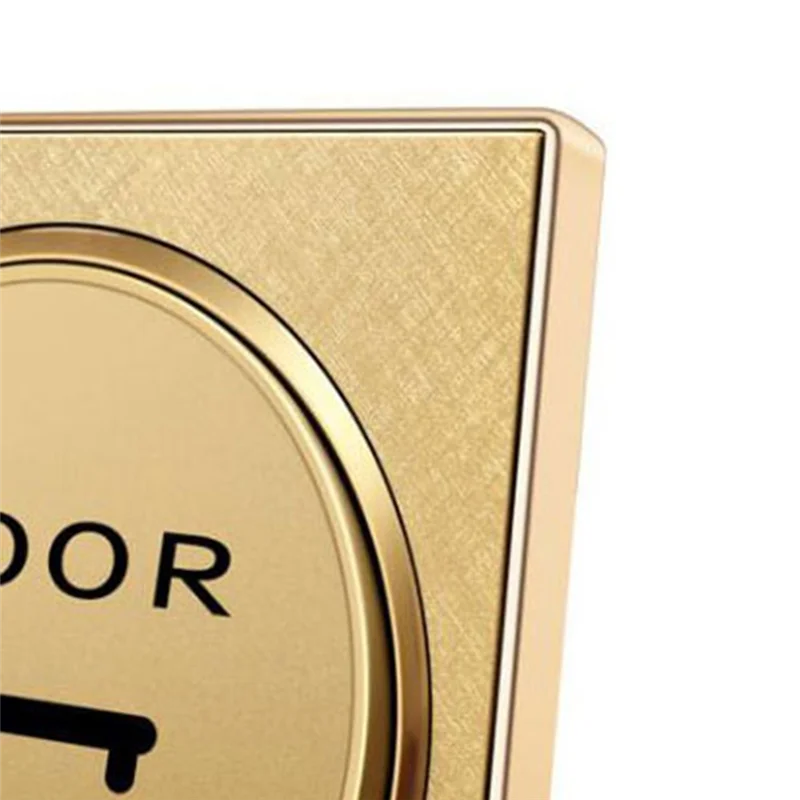 B50B-Interruttore di rilascio porta Colore dorato Set da 10 pezzi per pulsante di uscita porta per sistema di controllo accessi