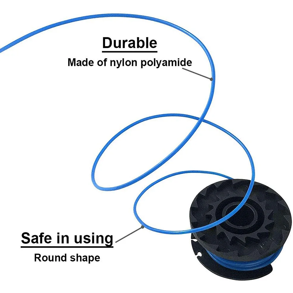 Trimmer Spools With Spool Cap For GREENWORKS Mowers G24LT G24LTK2 G24LT30M G24LT30MK2 Lawn Mower Garden Power Tool Accessory