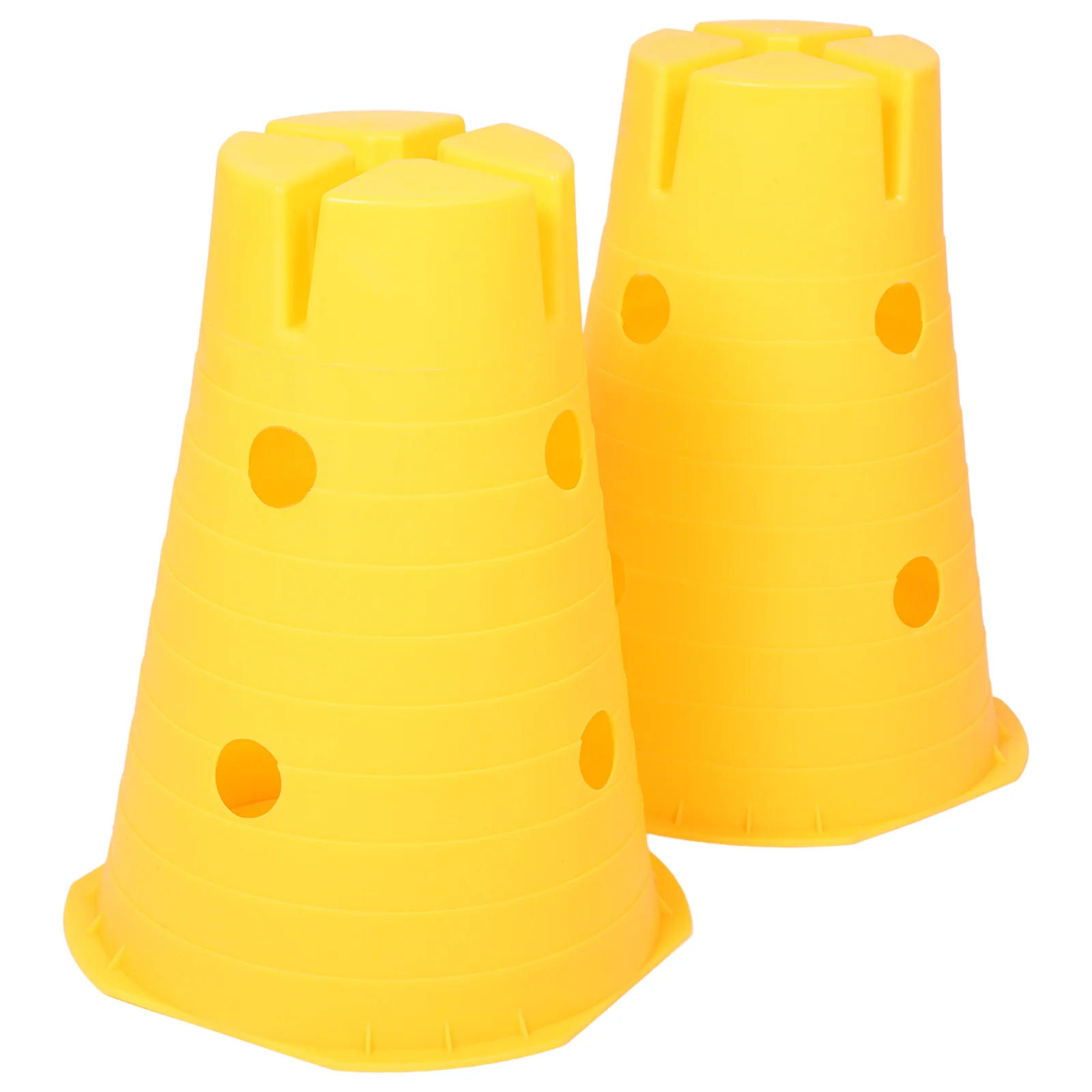 2 Pcs Windproof Sensory Training Vertebra Child Exercise Equipment Plastic Stackable Cones