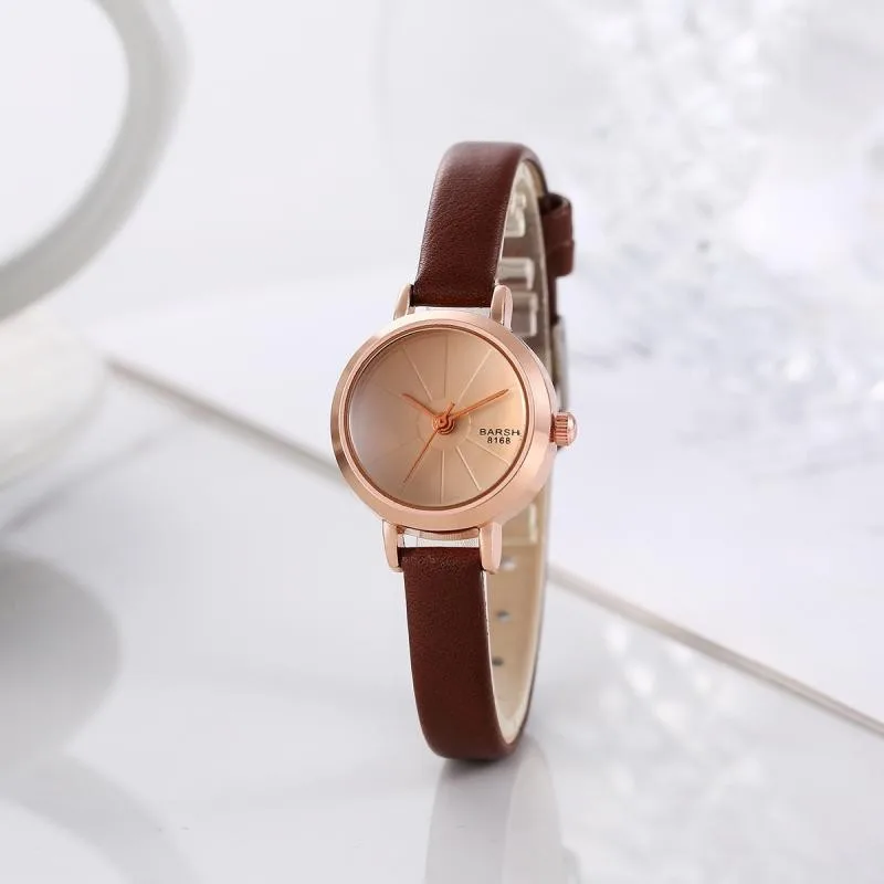 PU women's small dial watch strap circular luxury multifunctional