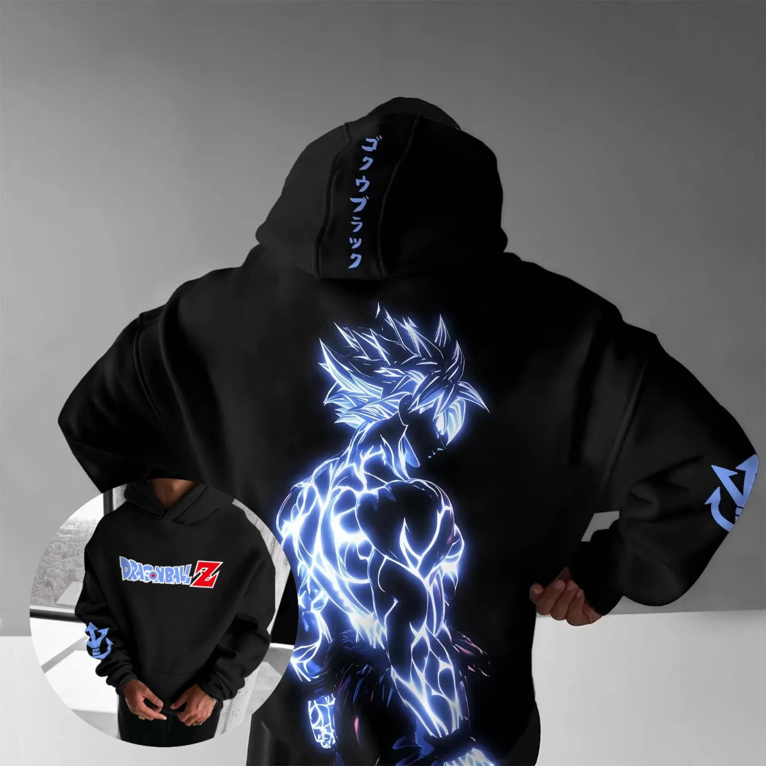 

Dragon Ball Z Broly Anime Hoodie Men Women Streetwear Cotton Pullover Sweatshirt Casual Graphic Print New Spring Autumn Fashion