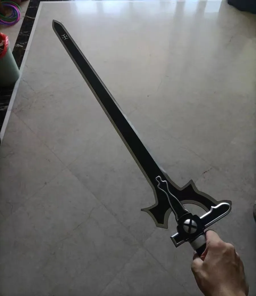 [مضحك] 106 سنتيمتر تأثيري السيف الفن على الانترنت ساو 1:1 Asuna Kirigaya Kazuto Elucidator/الظلام طارد السيف الخشبي زي حفلة الدعامة