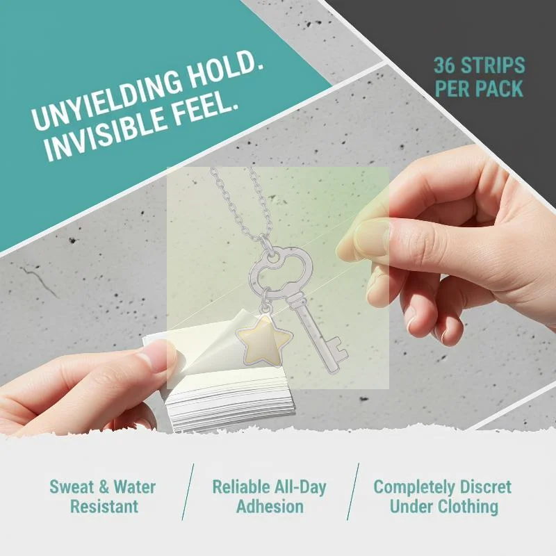 1set Invisible Double Sided Bra Strap Tape Strong Adhesive Anti Slip Design Perfect For Daily Wear Dresses Blouses Tops