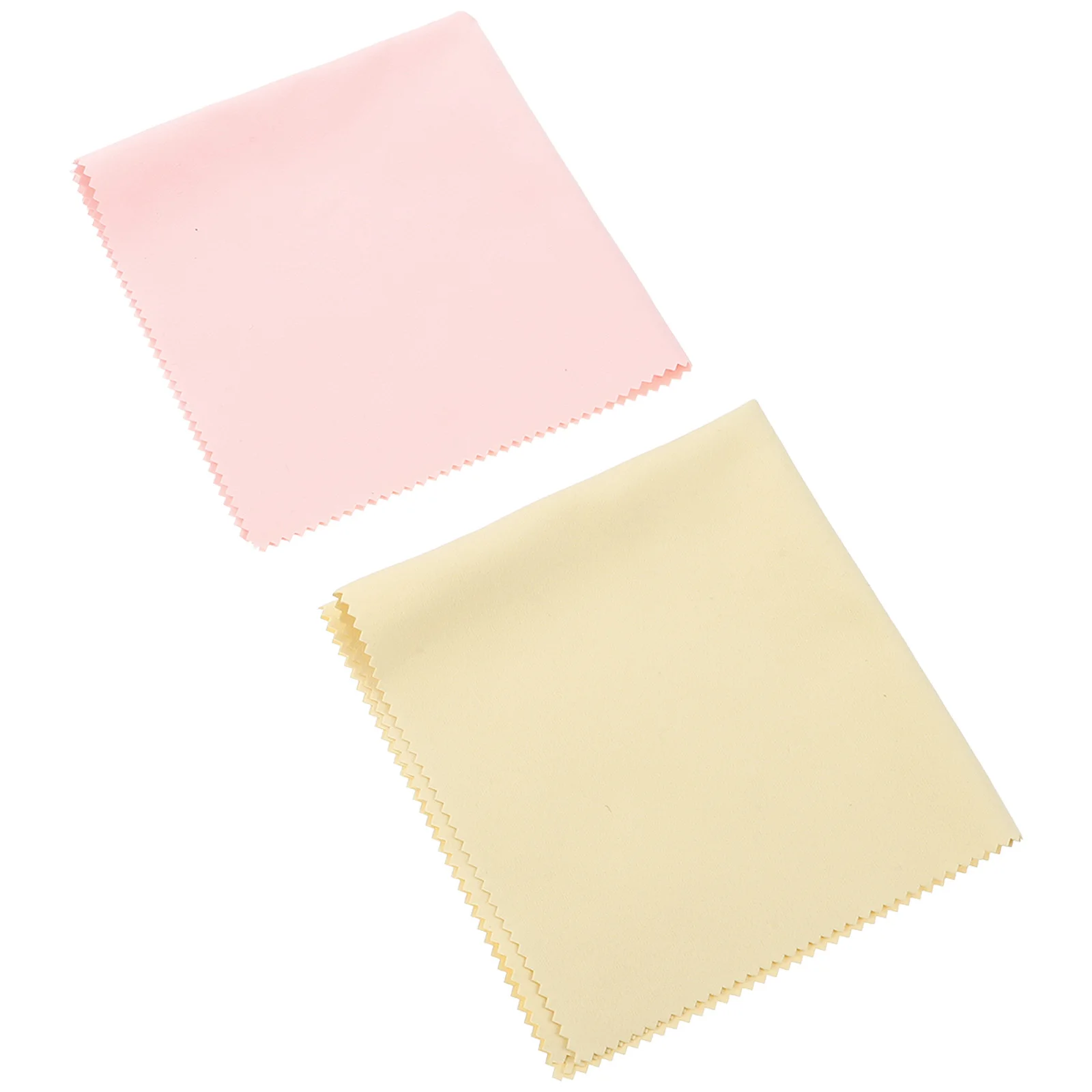 

2Pcs Suede Polishing Cloth for Jewelry Silverware Double-Sided Cleaning Cloth Scratch-Free Shine Enhancing Maintenance Accessory