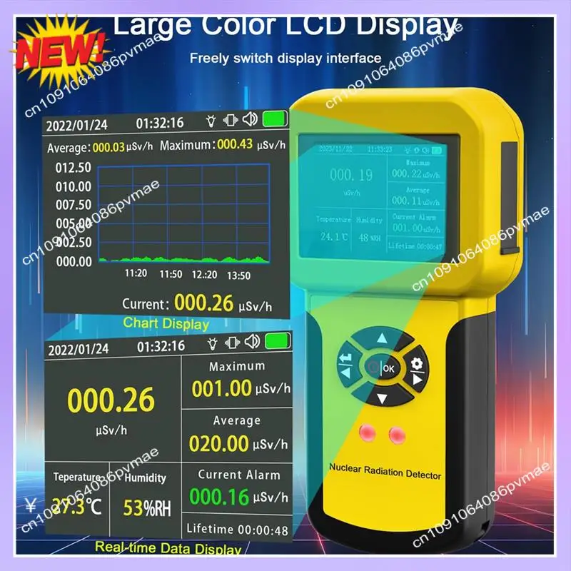 T24C Professional Nuclear Radiation Detector Geiger Counter Radiation Detector Β Y X-Ray Gamma, HP-886A