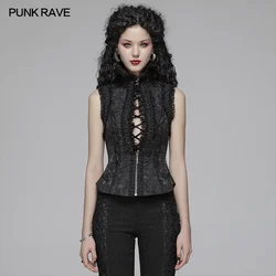 PUNK RAVE Women's Gothic Lolita Sexy Vest Steampunk Retro Party Club Stage Performance Women Waistcoat Streetwear