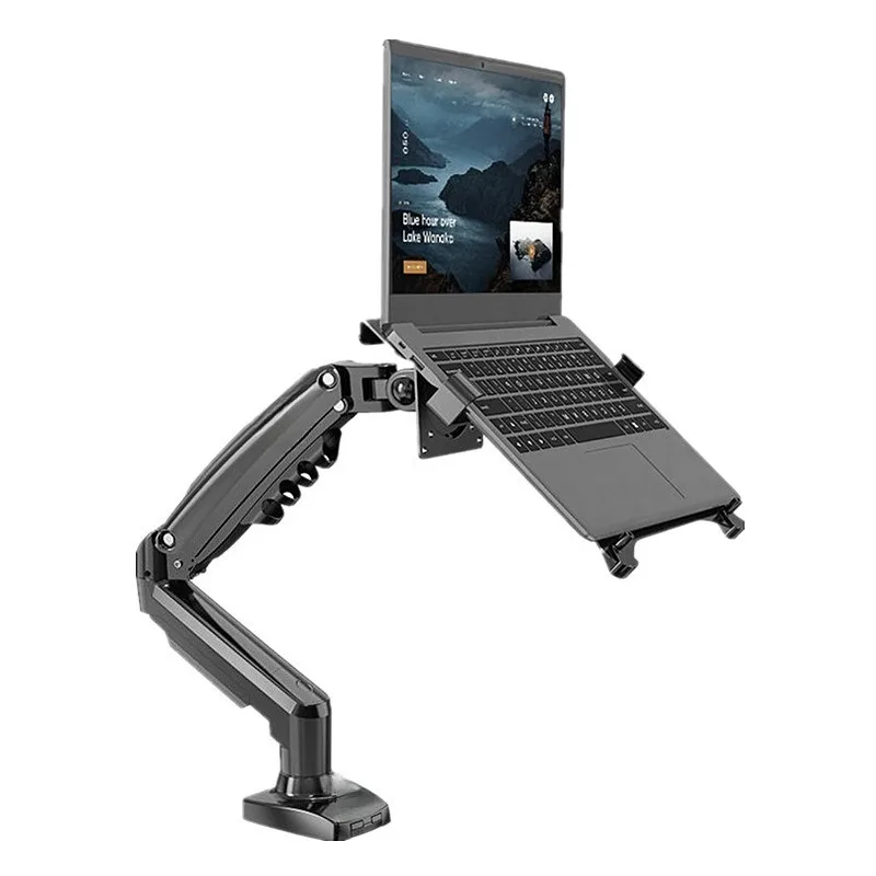 Monitor holder, notebook holder, rotating telescopic belt tray, lifting adjustment and height increase frame