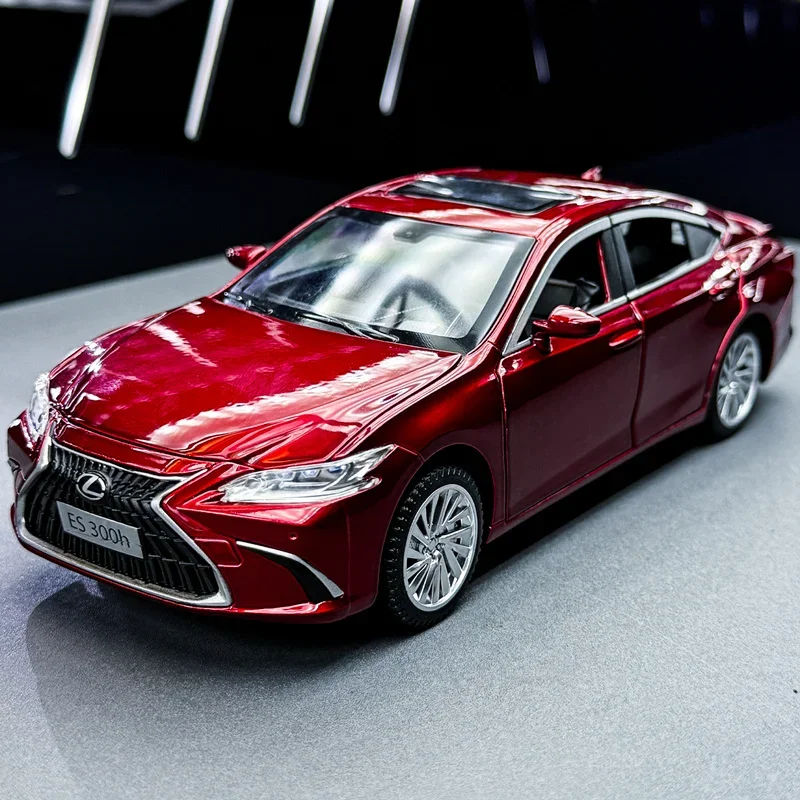 

Масштабная модель автомобиля ES300h 1:24 из сплава, литая под давлением, металлическая, люксовая, с высокой степенью детализации, со звуком и светом, коллекционная, детская игрушка, подарок