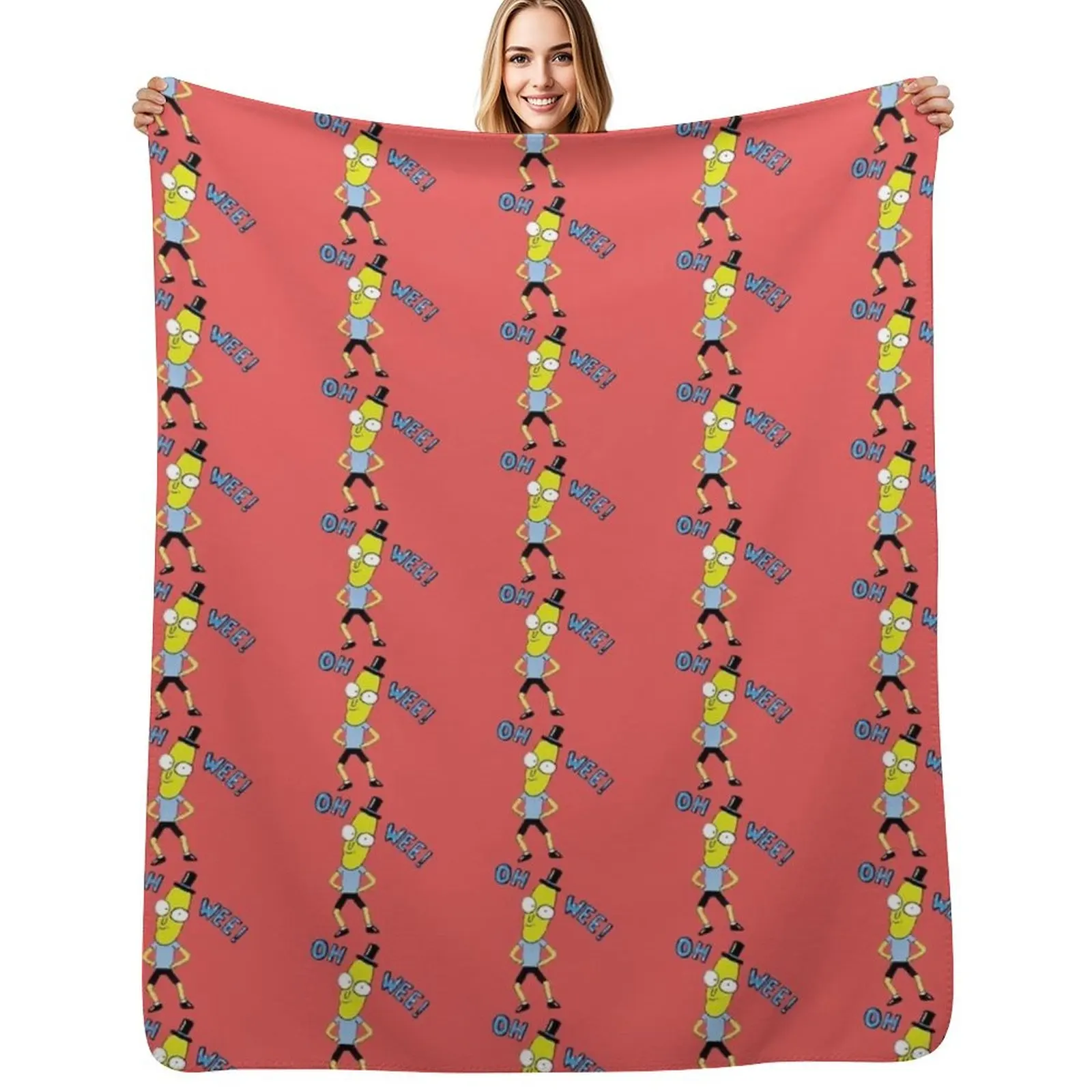 

Mr. Poopybutthole Throw Blanket Warm Napping Blanket for Office Couch Bed