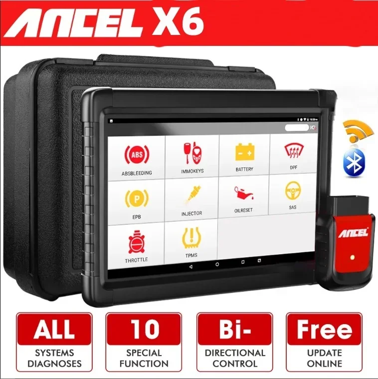 الأصلي Ancel X6 Obd2 أداة ماسح ضوئي تشخيص السيارات الماسح الضوئي المهنية SRS DPF أداة تشخيص السيارة #2