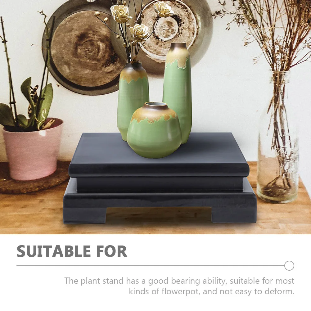 

1Pcs Premium Wood Display Stand Wooden Plant Riser Flowerpot Holder Home Vase Sculpture