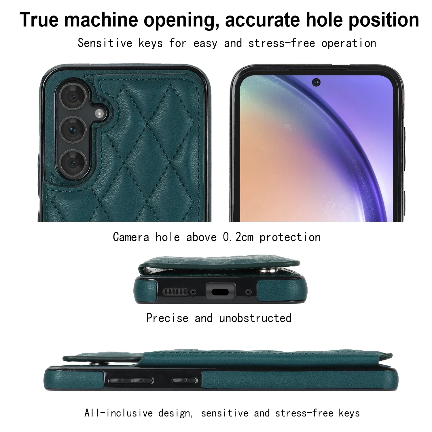 Cards Solt Magnetic Leather Wallet Case For Samsung A54 A14 A55 A52 A15 A35 S23 S24 Ultra S22 Plus S21 FE S20 Note20 Bag Cover