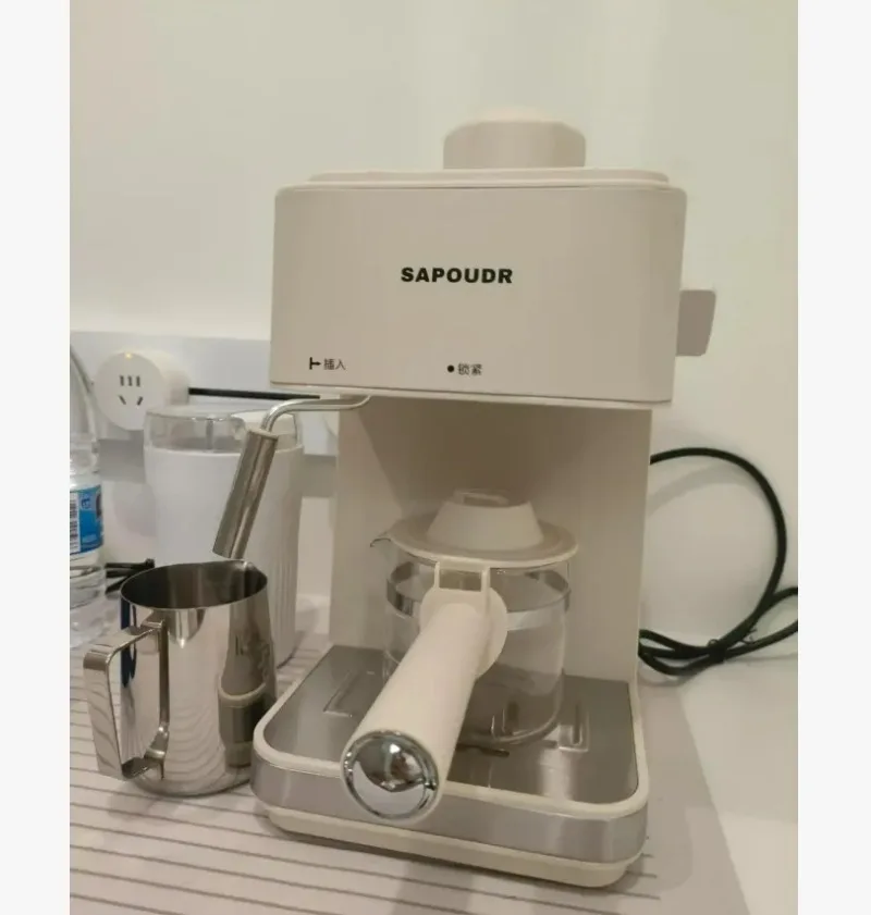 Compact Home Office Espresso Americano Brewer BBW 220V SapoudrEA09 Semi Automatic Coffee Machine